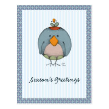 Crazy Birds Postcard