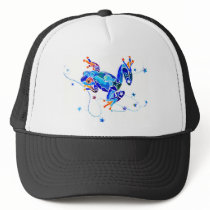 CRAZY BLUE TREE FROGS MESH HAT