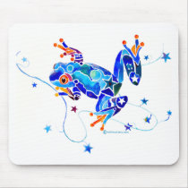 CRAZY BLUE TREE FROGS MOUSE PADS