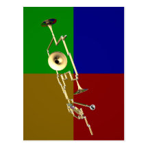 Crazy Brass 4Colors Postkarten