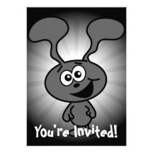 Crazy Bunny Invitations