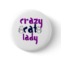 Crazy Cat Lady Button