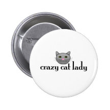 Crazy Cat Lady Buttons