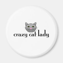 Crazy Cat Lady Fridge Magnets