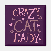 Crazy Cat Lady Magnets