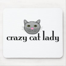 Crazy Cat Lady Mousepads