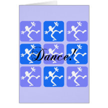 Crazy cool dance greeting cards