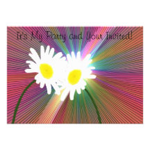 Crazy Daisys Party Invitation