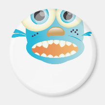 crazy dog fridge magnet