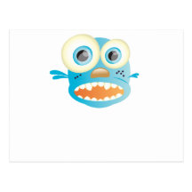 crazy dog postcard