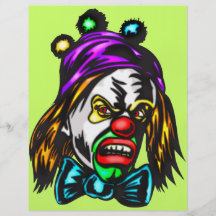 Crazy Evil Clown Personalized Flyer