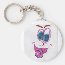 crazy face key chain