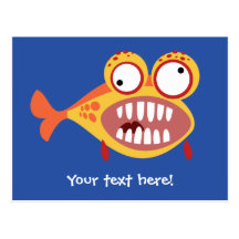 Crazy Fish Postcards