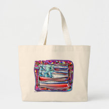 crazy flag 1 tote bag