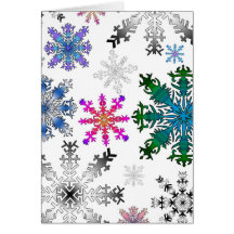 crazy flakes greeting cards