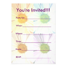 Crazy for Daisies Party Invititation Custom Announcement