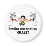 Crazy funny bowling magnets