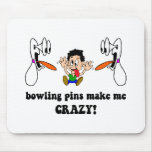 Crazy funny bowling mouse pads
