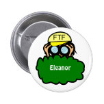 Crazy Geocacher Geocaching Swag or Name Button