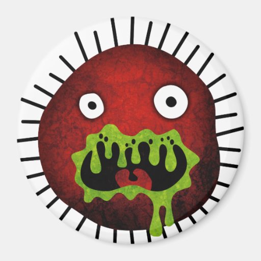 Crazy Germ Monster Magnet