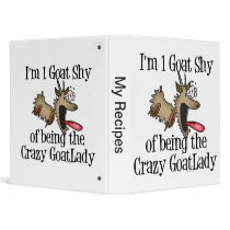Crazy Goat Lady GetYerGoat Binder