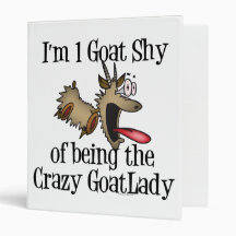 Crazy Goat Lady GetYerGoat Binder