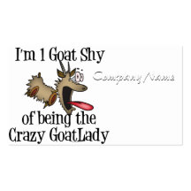 Crazy Goat Lady GetYerGoat Business Card Templates