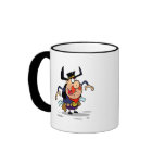 crazy gunslinger outlaw cowboy cartoon mug