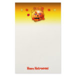 Crazy Halloween Pumpkin stationery