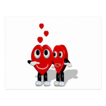 Crazy Hearts - Kiss 2 Postkarte