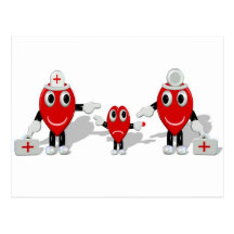 Crazy Hearts - Nurse Child Nurse Postkarte