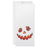 Crazy Jack O Lantern Pumpkin Face Orange rack cards