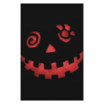 Crazy Jack O Lantern Pumpkin Face Red