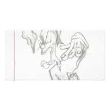 Crazy Killer klown Photo Greeting Card