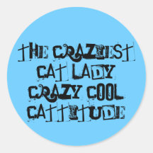 crazy lady stickers