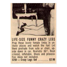 "Crazy Legs" Postcard