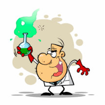 crazy mad scientist cartoon photo cutouts