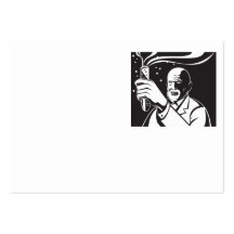 Crazy Mad Scientist Test Tube Business Card