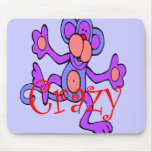 crazy.monkey mouse pads