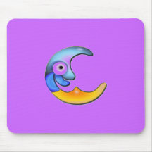 Crazy Moon Mousepad