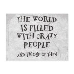 Crazy People Post Cards