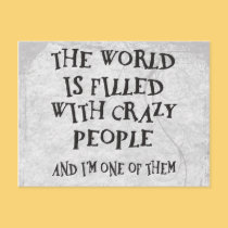 Crazy People postcards