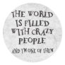 Crazy People Sticker