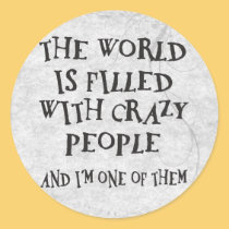 Crazy People stickers