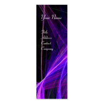 CRAZY PHOTON MONOGRAM gem blue Business Card Template