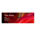 CRAZY PHOTON MONOGRAM gem red Business Card Template