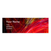 CRAZY PHOTON MONOGRAM gem red Business Card Template