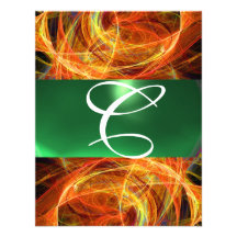 CRAZY PHOTON MONOGRAM yellow emerald green Announcement