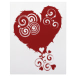 Crazy Red Swirly Heart letterhead