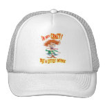 Crazy Redhead with funny saying Hats